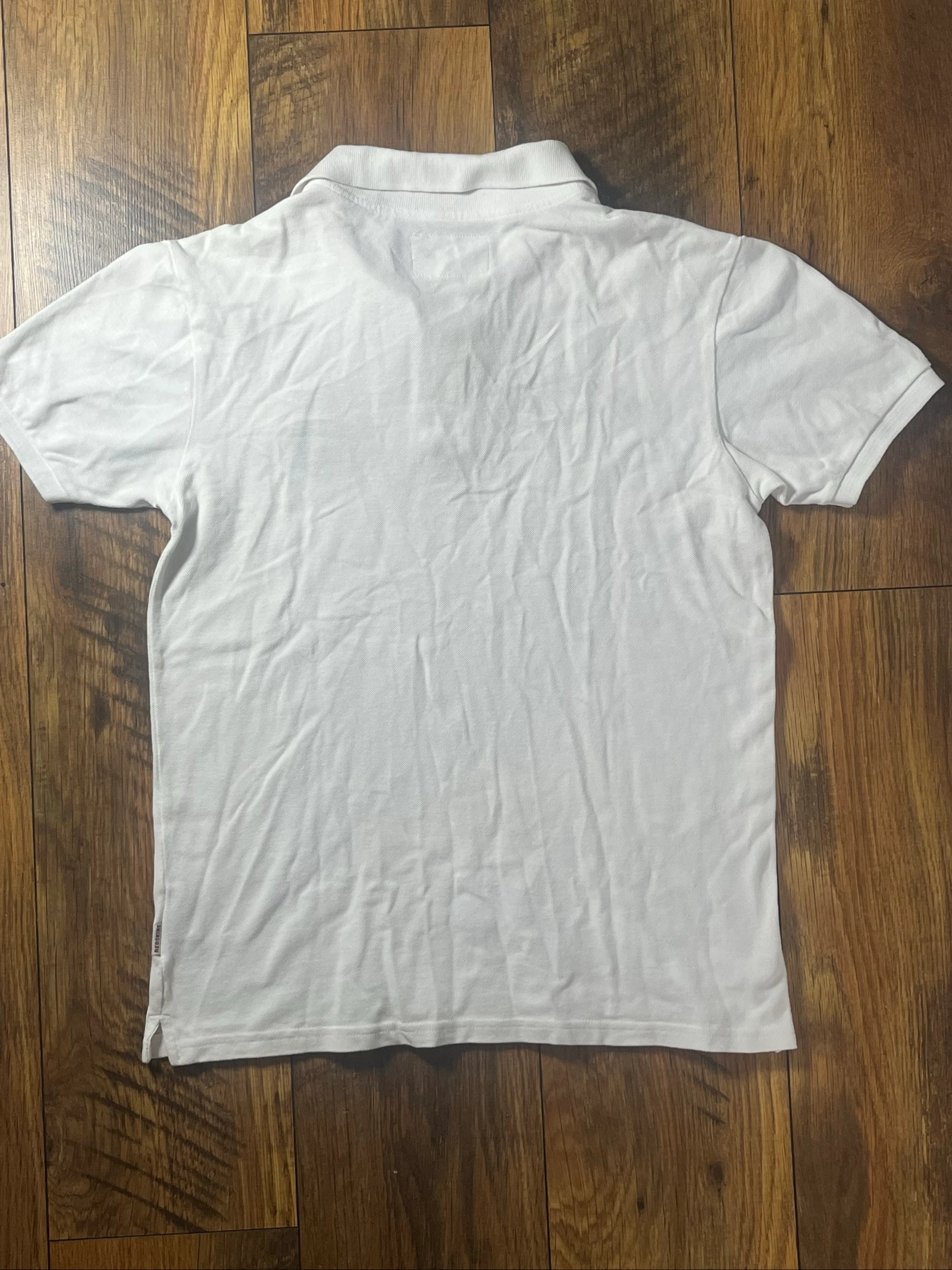 Vintage American preppy style embroidered Speedway College white polo - Redskins 84 Club - Size M/L - very good condition – photo 9